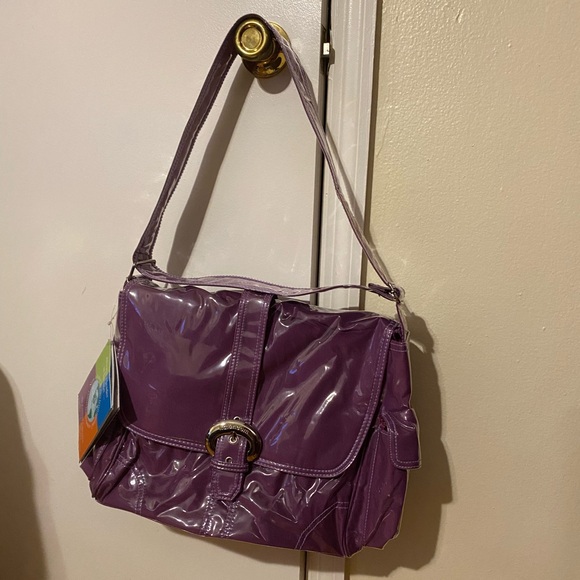 Laminated Buckle Diaper Bag - Picture 1 of 4